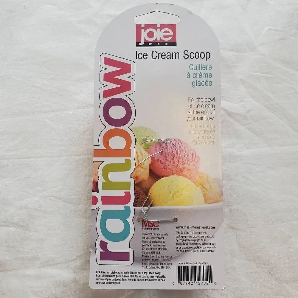 NEW Joie Rainbow Ice Cream Scoop